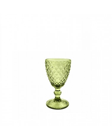 COPO VINHO BRANCO 200ml DIAMOND VERDE 8x15cm