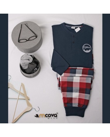 PIJAMA HOMEM M-OLIVER MSW.7630 C/CARDA 100%ALG.