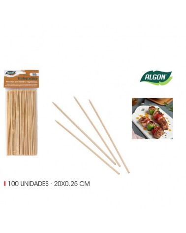 ESPETO BAMBU 20CM PACK100