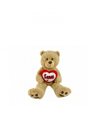 PELUCHE URSO LOVE BEGE 60cm