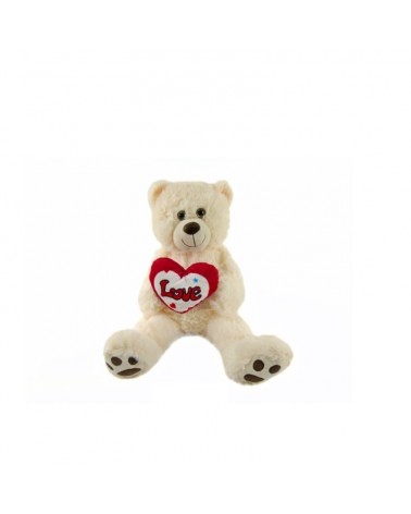 PELUCHE URSO LOVE CREME 60cm