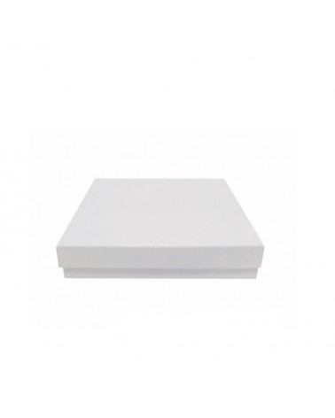 CAIXA CARTAO QUAD. BRANCO 20x20x4cm