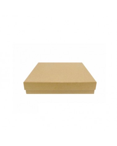 CAIXA CARTAO QUAD. NATURAL 20x20x4cm