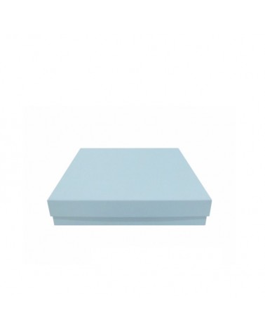 CAIXA CARTAO QUAD. AZUL CLARO 20x20x4cm