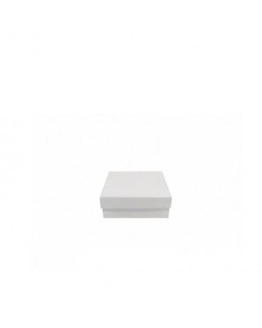 CAIXA CARTAO QUAD. BRANCO 8x8x3cm