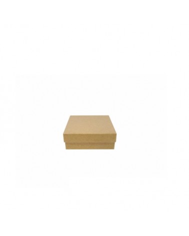 CAIXA CARTAO QUAD. NATURAL 8x8x3cm