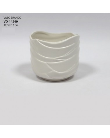 VASO BRANCO 12.5X13CM VD-14249