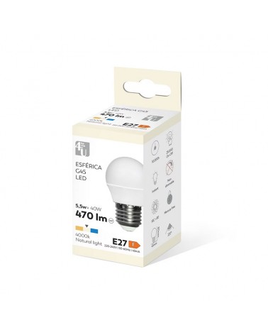 LAMPADA LED ESF. 5W E27 220º 470LM 40K