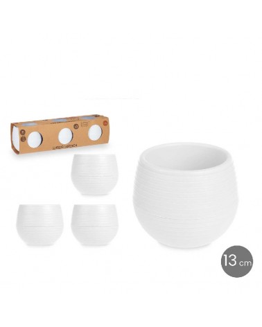 VASO RESERVA AGUA 13CM BRANCO