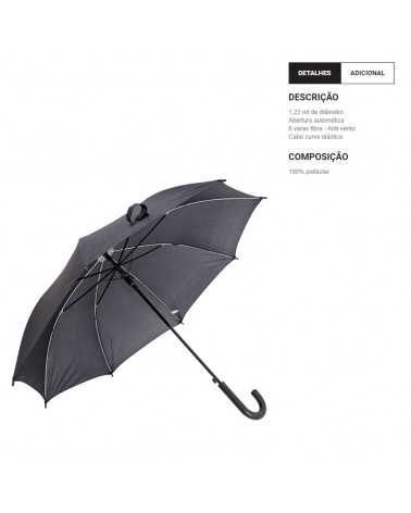 GUARDA-CHUVA CVT045 PRETO