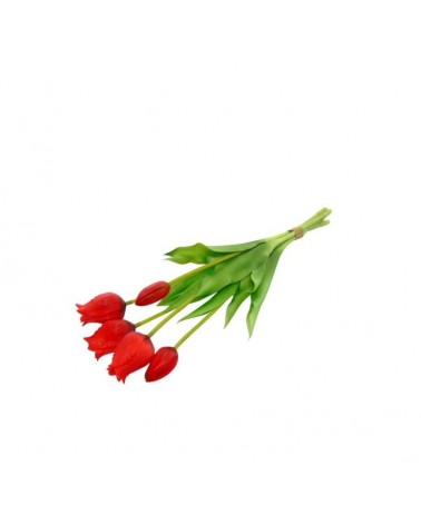 RAMO x5 TULIPAS VERMELHO 39cm