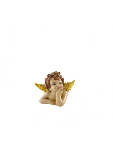 ANJO C/ASAS OURO 13x8x10cm