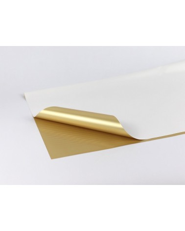 PAPEL QUAD. OURO/BRANCO 58x58 PACK 20 LS-14551