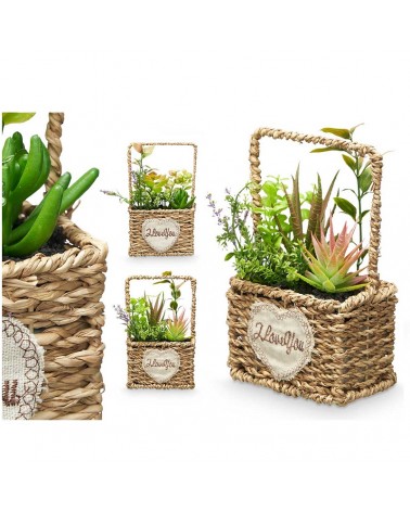 VASO C/PLANTAS 12X12X21CM