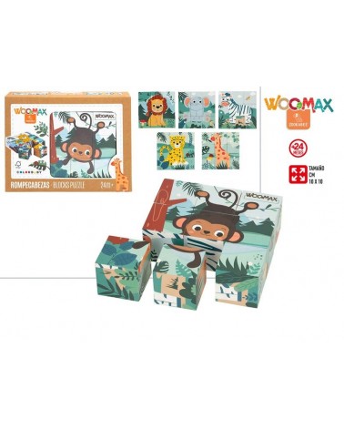 PUZZLE ANIMAIS BLOCOS 19X4X14.5CM