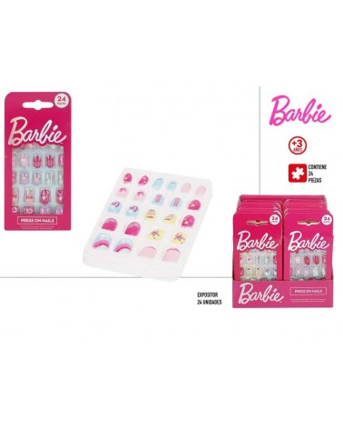 MENINA- BARBIE CONJ. 24 UNHAS 7.5X2X15CM