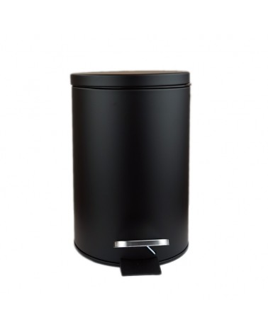 BALDE INOX C/PEDAL 3L PRETO