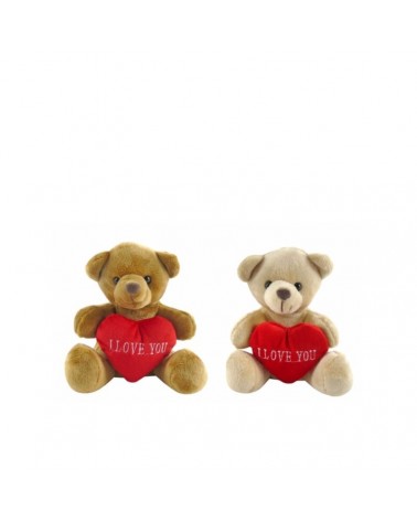 URSO C/CORAÇAO I LOVE YOU 13cm