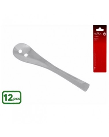 COLHER CAFE C/FUROS INOX LAGRIMA PACK12