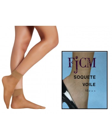 FJCM- SOQUETE LYCRA TABACO