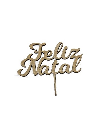 MADEIRA- FELIZ NATAL 10CM C/PE