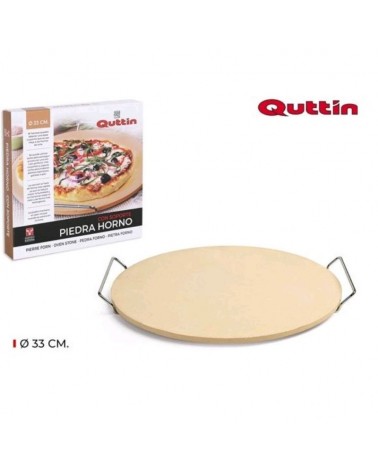 PEDRA P/PIZZAS FORNO C/ SUPORTE 33CM