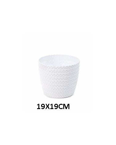 VASO MAGNOLIA BRANCO 19CM