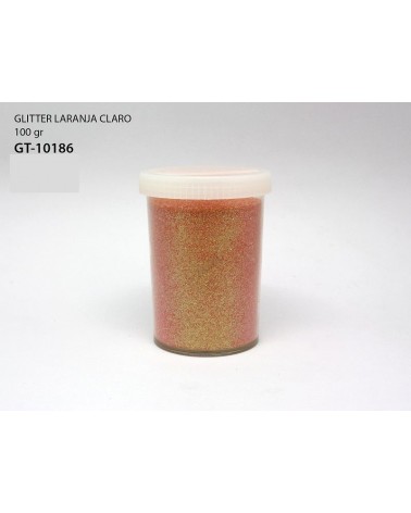 GLITTER LARANJA CLARO 100gr. GT-10186