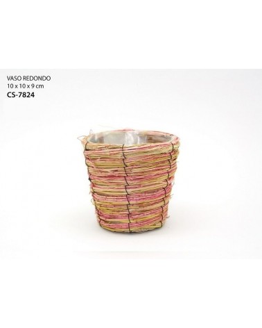 VASO RED. 10X10X9CM CS-7824