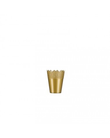 VASO PLASTICO 22CM OURO