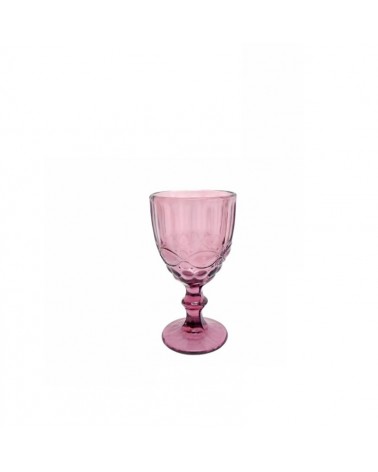 VIDRO- COPO VINHO TINTO 300ml WAVE PURPURA 9x17cm